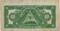 10 Centavos de Cordoba NIKARAGUA  1938 P.079 SS