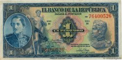 1 Peso Oro COLOMBIA  1942 P.380d EBC