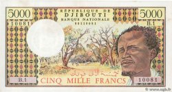 5000 Francs DJIBOUTI  1979 P.38a XF