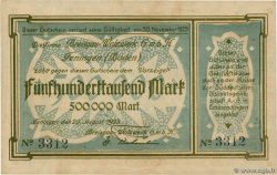500000 Mark ALLEMAGNE Baden 1923  SUP