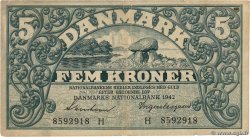 5 Kroner DENMARK  1942 P.030g F
