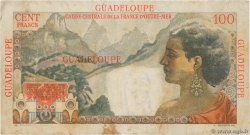 100 Francs La Bourdonnais GUADELOUPE  1946 P.35 VF