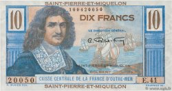 10 Francs Colbert SAINT PIERRE AND MIQUELON  1946 P.23 UNC