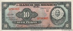 10 Pesos MEXICO  1953 P.053b UNC