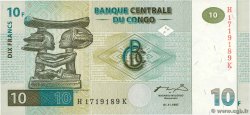 10 Francs CONGO, DEMOCRATIQUE REPUBLIC  1997 P.087B UNC
