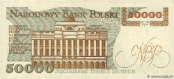 50000 Zlotych POLAND  1989 P.153a XF+