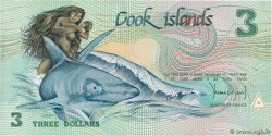 3 Dollars Commémoratif ISOLE COOK  1992 P.06a FDC