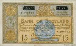 5 Pounds SCOTLAND  1963 P.106a VF