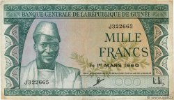1000 Francs GUINEA  1960 P.15a MBC