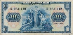 10 Deutsche Mark GERMAN FEDERAL REPUBLIC  1949 P.16a F