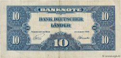 10 Deutsche Mark GERMAN FEDERAL REPUBLIC  1949 P.16a MB