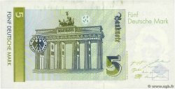 5 Deutsche Mark GERMAN FEDERAL REPUBLIC  1991 P.37 XF-