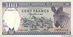100 Francs RWANDA  1982 P.18 UNC