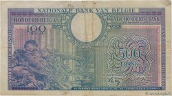 500 Francs - 100 Belgas BÉLGICA  1943 P.124 BC