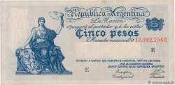 5 Pesos ARGENTINA  1935 P.252a XF