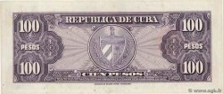 100 Pesos CUBA  1954 P.082b VF