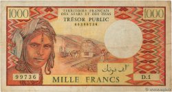 1000 Francs AFARS ET ISSAS  1975 P.34 TB