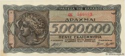 5000000 Drachmes GRÈCE  1944 P.128a SPL