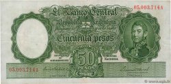 50 Pesos ARGENTINA  1942 P.266a F