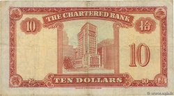 10 Dollars HONG KONG  1962 P.070c TB