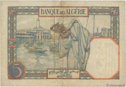 5 Francs TUNISIA  1927 P.08a VF