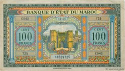 100 Francs MAROC  1944 P.27a TB+