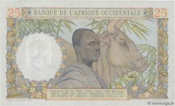 25 Francs FRENCH WEST AFRICA  1943 P.38 q.FDC