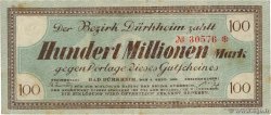 100 Millions Mark ALLEMAGNE Bad Dürkheim 1923  TTB
