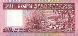 20 Emalangeni SWAZILAND  1986 P.12a UNC
