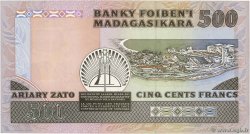 500 Francs - 100 Ariary MADAGASCAR  1988 P.071a FDC