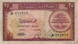 25 Piastres LIBAN  1948 P.042 TB