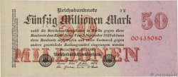 50 Millions Mark GERMANIA  1923 P.098b FDC