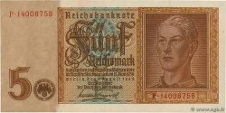 5 Reichsmark ALLEMAGNE  1942 P.186a SUP