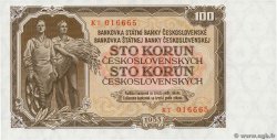 100 Korun TSCHECHOSLOWAKEI  1953 P.086b ST