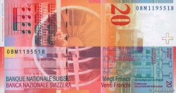20 Francs SUISSE  2008 P.69e NEUF