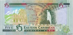 5 Dollars EAST CARIBBEAN STATES  2000 P.37m UNC