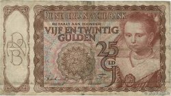 25 Gulden NETHERLANDS  1943 P.060 F