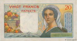 20 Francs TAHITI  1951 P.21b SUP+