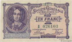 1 Franc BELGIQUE  1915 P.086a pr.NEUF