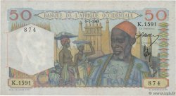 50 Francs AFRIQUE OCCIDENTALE FRANÇAISE (1895-1958)  1948 P.39 TTB+