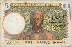 5 Francs FRENCH EQUATORIAL AFRICA Brazzaville 1941 P.06a F