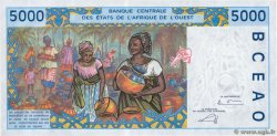 5000 Francs STATI AMERICANI AFRICANI  2002 P.713Kl FDC