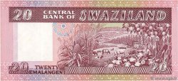 20 Emalangeni SWAZILAND  1985 P.11b SPL+