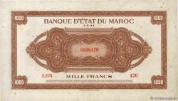 1000 Francs MARUECOS  1944 P.28 MBC