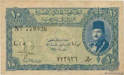 10 Piastres ÉGYPTE  1940 P.168a TB