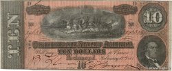 10 Dollars CONFEDERATE STATES OF AMERICA Richmond 1864 P.68 VF