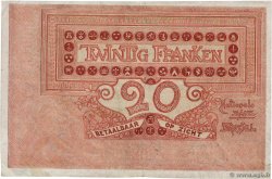 20 Francs BELGIUM  1920 P.067 VF-