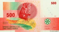 500 Francs COMORE  2006 P.15a FDC