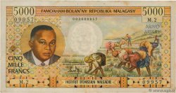 5000 Francs - 1000 Ariary MADAGASCAR  1966 P.060a F