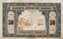 50 Francs MOROCCO  1944 P.26b F+